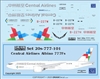 1:200 Central Airlines Boeing 777-2F