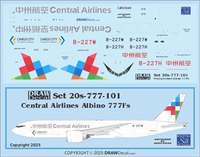 1:200 Central Airlines Boeing 777-2F