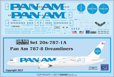 1:200 Pan Am (Billboard cs) Boeing 787-8