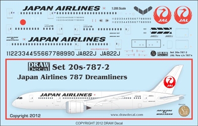 1:200 Japan Airlines Boeing 787-8