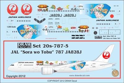 1:200 Japan Airlines 'Sora wo Tobu' Boeing 787-800