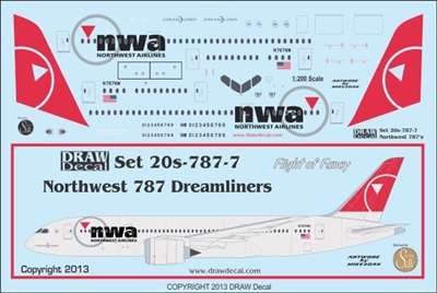 1:200 Northwest Airlines Boeing 787-8