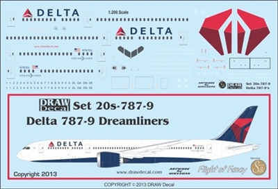 1:200 Delta Airlines Boeing 787-900