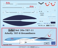 1:200 Arkefly Boeing 787-8 (with dark blue fuselage stripe)