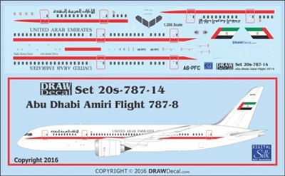 1:200 United Arab Emirates Amiri Flight Boeing 787-800