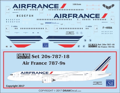 1:200 Air France Boeing 787-9
