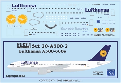 1:200 Lufthansa Airbus A.300-600