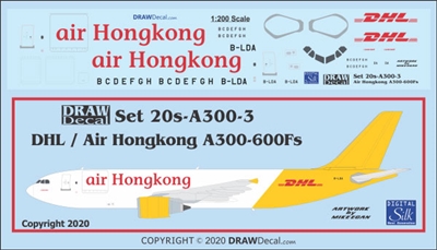 1:200 Air Hong Kong / DHL Airbus A.300-600F