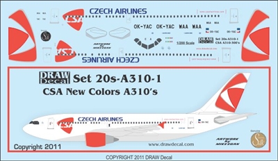 1:200 CSA Czech Airlines Airbus A.310-300