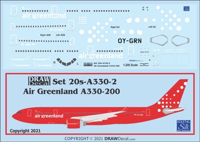 1:200 Air Greenland Airbus A.330-200