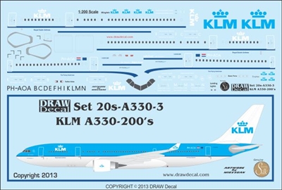 1:200 KLM (2005 cs) AIrbus A.330-200