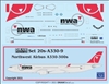 1:200 NWA Northwest Airbus A.330-300