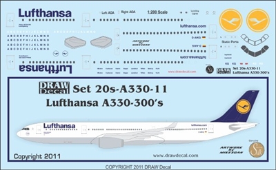 1:200 Lufthansa Airbus A.330-300