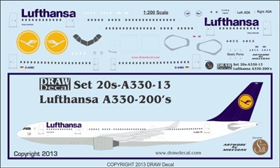 1:200 Lufthansa Airbus A.330-200