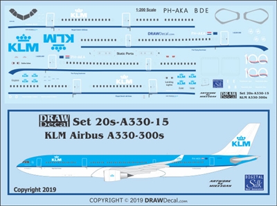 1:200 KLM (2005 cs) AIrbus A.330-300