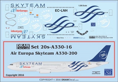 1:200 Air Europa 'Skyteam' Airbus A.330-200
