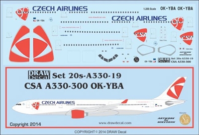 1:200 CSA Czech Airlines Airbus A.330-300