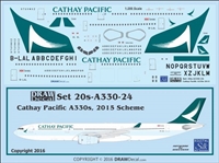 1:200 Cathay Pacific (2015 cs) Airbus A.330-300