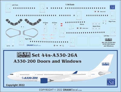 1:200 Airbus A.330-200 Doors & Windows