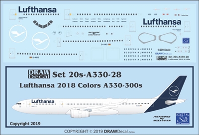 1:200 Lufthansa (2018 cs) Airbus A.330-300