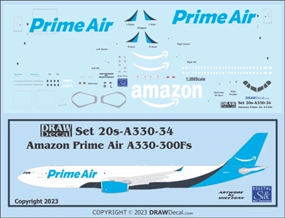 1:200 Amazon Prime Air Airbus A.330-300F
