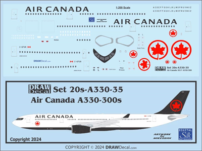 1:200 Air Canada Airbus A.330-300