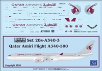1:200 Qatar Amiri Royal Flight Airbus A340-500