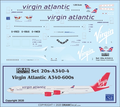 1:200 Virgin Atlantic Airbus A.340-600