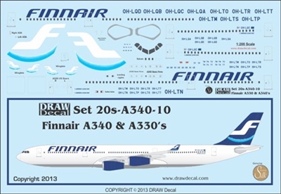 1:200 Finnair Airbus A.340-300 / A.330-300