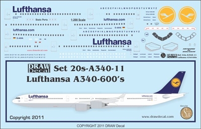 1:200 Lufthansa Airbus A.340-600