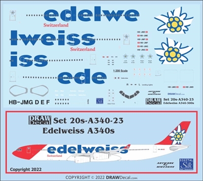 1:200 Edelweiss Airbus A.340-300