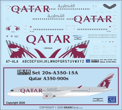 1:200 Qatar Airways Airbus A.350-900