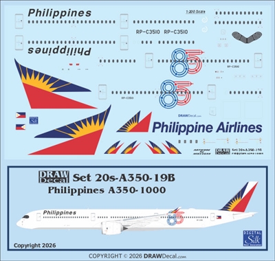 1:200 Philippine Airlines Airbus A.350-1000