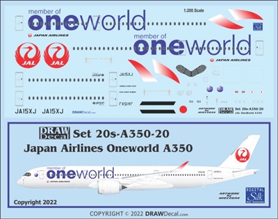 1:200 Japan Airlines  'OneWorld' Airbus A.350-900