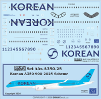 1:200 Korean Air (2025 cs) Airbus A.350-900