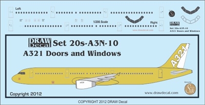 1:200 Airbus A.321 Doors and Windows