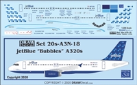 1:200 JetBlue Airbus A.320 'Bubbles'
