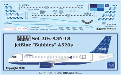 1:200 JetBlue Airbus A.320 'Bubbles'