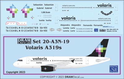 1:200 Volaris Airbus A.319