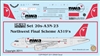 1:200 NWA Northwest Airbus A.319