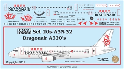 1:200 Dragonair Airbus A.320