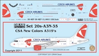 1:200 CSA Czech Airlines Airbus A.319