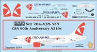 1:200 CSA Czech Airlines '90th Anniversary' Airbus A.319