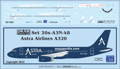 1:200 Astra Airlines Airbus A.320