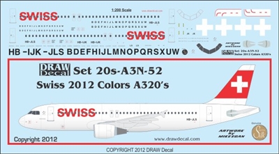 1:200 Swiss (2012 cs) Airbus A.320