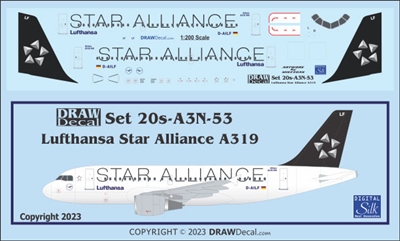 1:200 Lufthansa 'Star Alliance' Airbus A.319