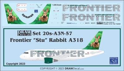 1:200 Frontier 'Stu the Rabbit' Airbus A.318