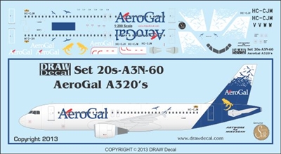 1:200 AeroGal Airbus A.320