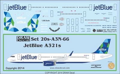 1:200 JetBlue 'Prism' Airbus A.321