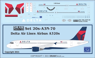 1:200 Delta Airlines (2007 cs) Airbus A.320